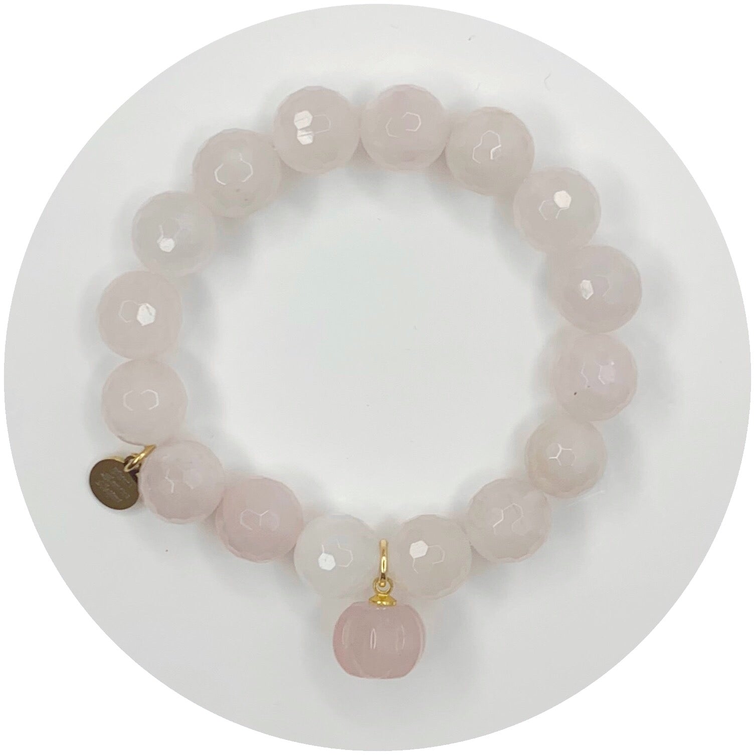 Rose Quartz with Rose Quartz Pumpkin Pendant