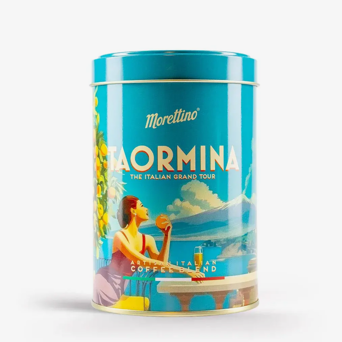 Morettino "Taormina" Ground Coffee in Tin - 250g - Oriana Lamarca LLC