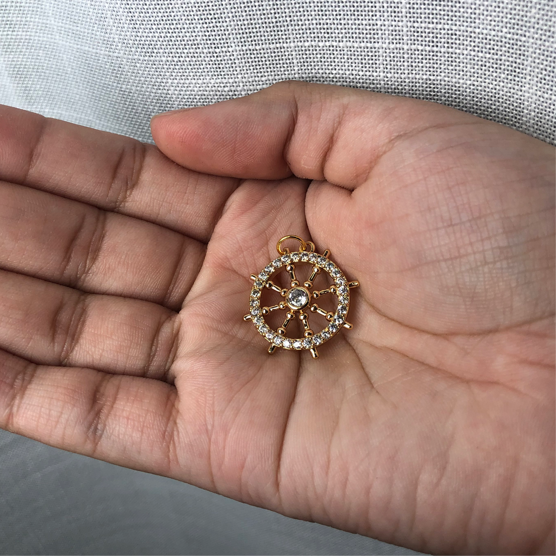 Nautical Wheel Pendant