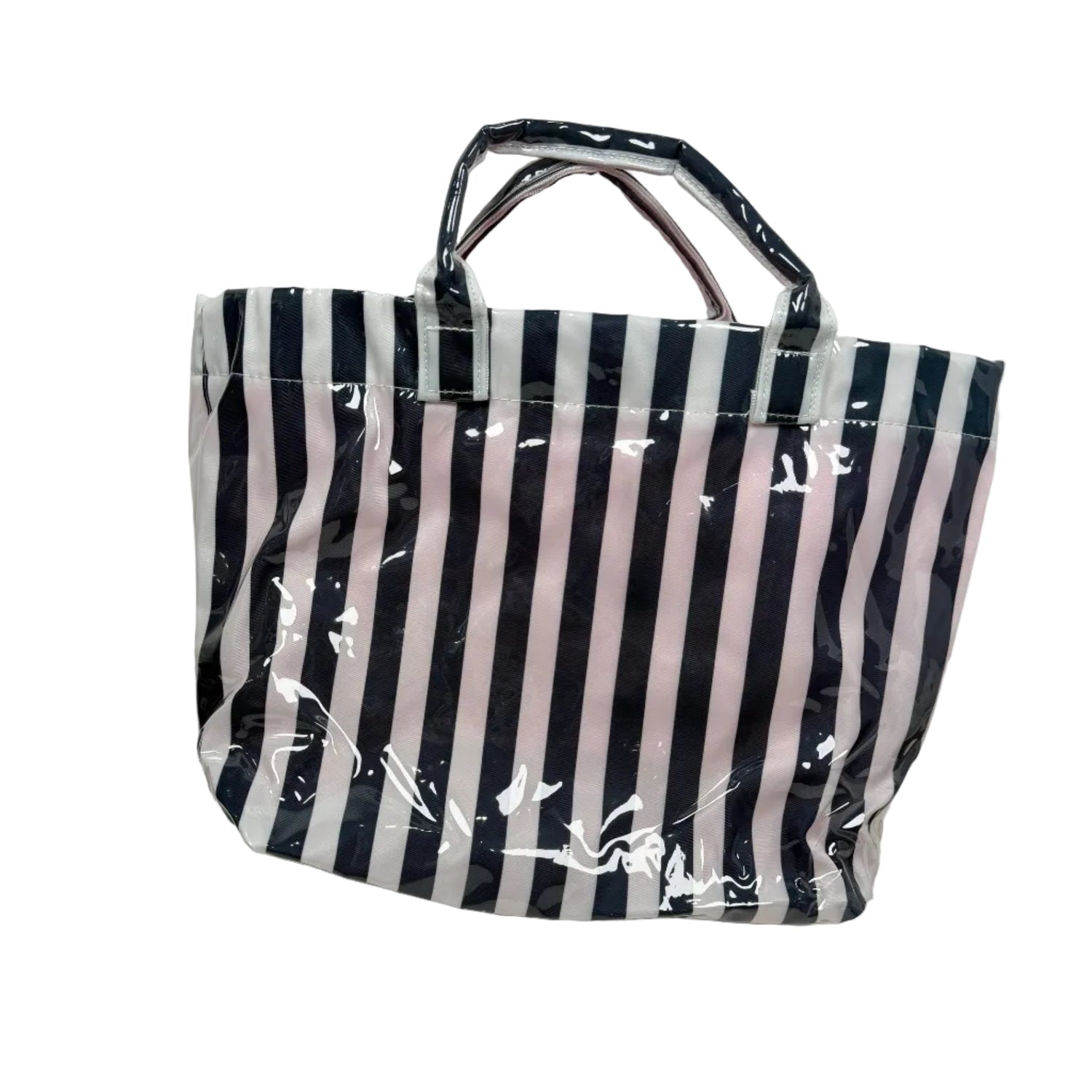 Ciao Bella Black/White Striped Waterproof Tote