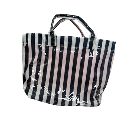 Ciao Bella Black/White Striped Waterproof Tote