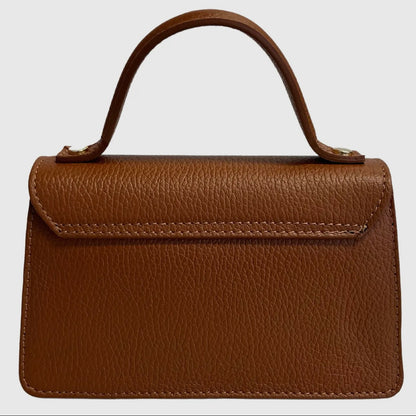 Angelina Black Leather Handbag