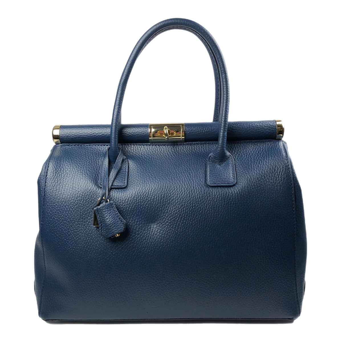 CATERINA DENIM BLUE LEATHER HANDBAG