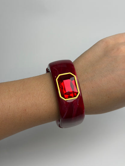 Isabella Ruby Acrylic Bangle