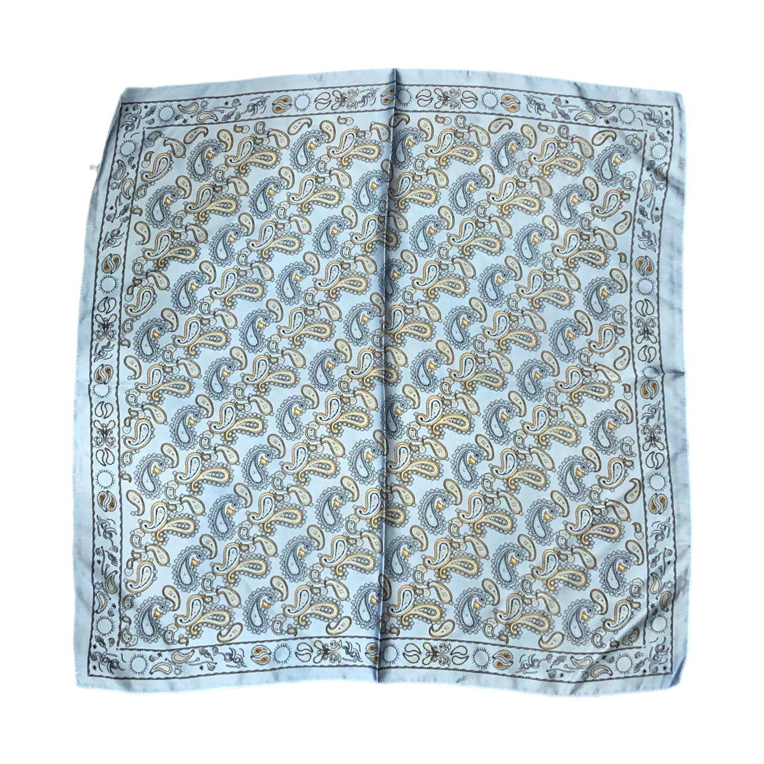 Saphhire Paisley Petite Foulard