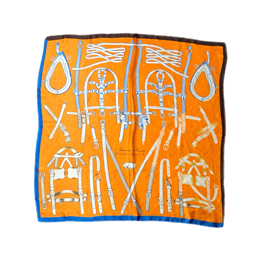 Grande Orange Horsebit Foulard