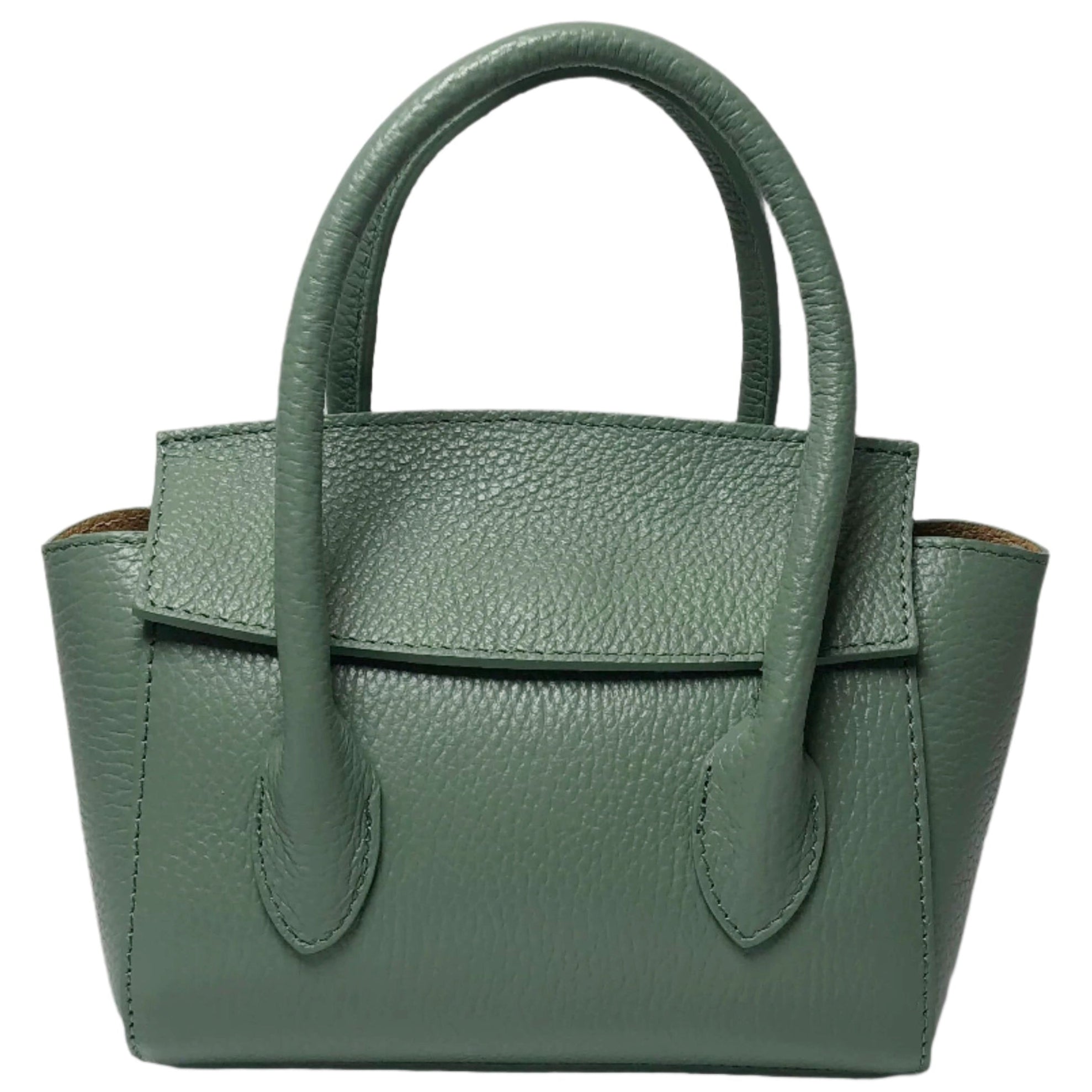 Martina Sage Green Leather Handbag