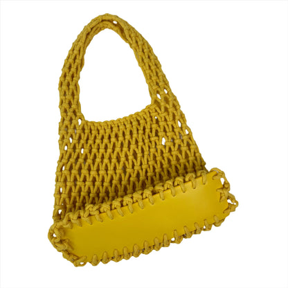 Catie Crochet Yellow Mini Bag