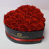 Luxe Red Roses with Black Heart Keepsake Box - Oriana Lamarca LLC