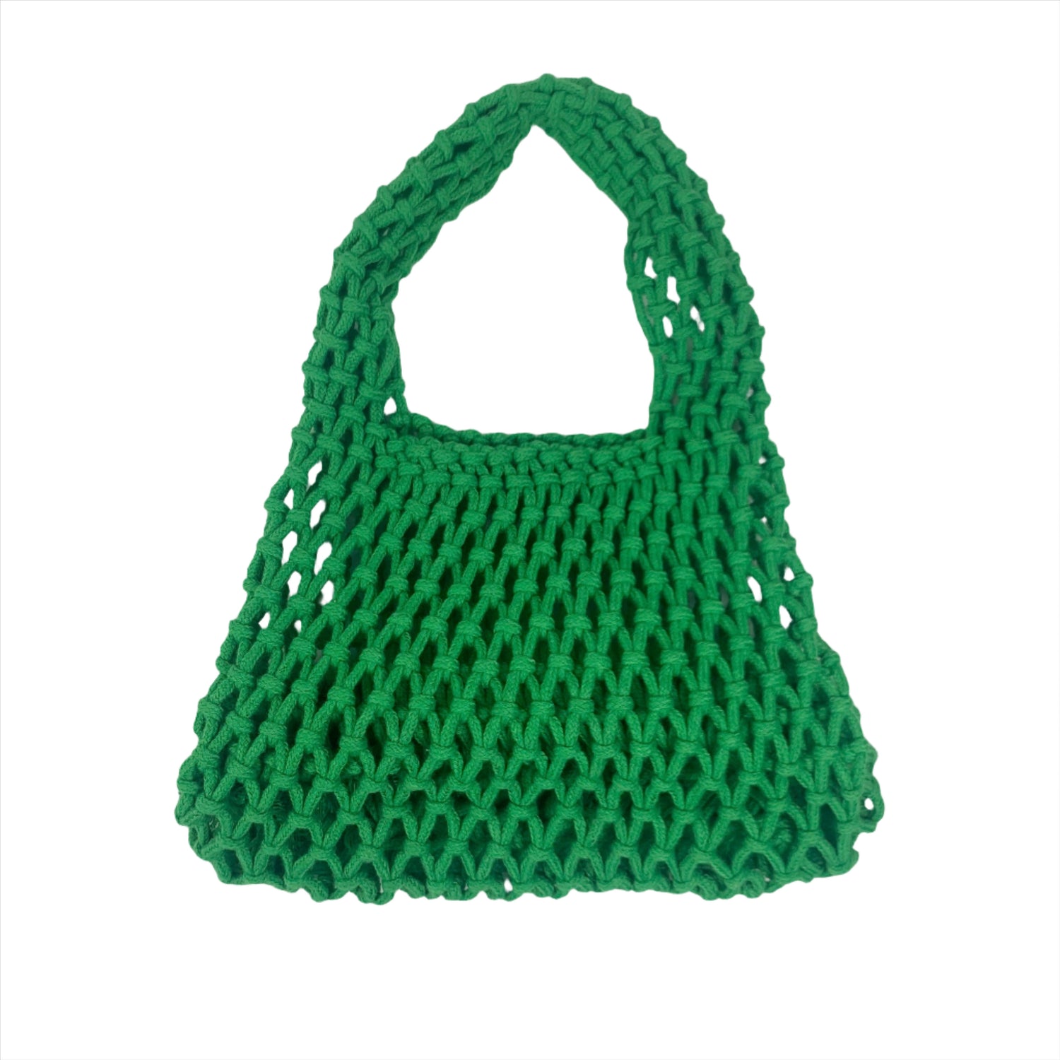 Catie Crochet Green Mini Bag