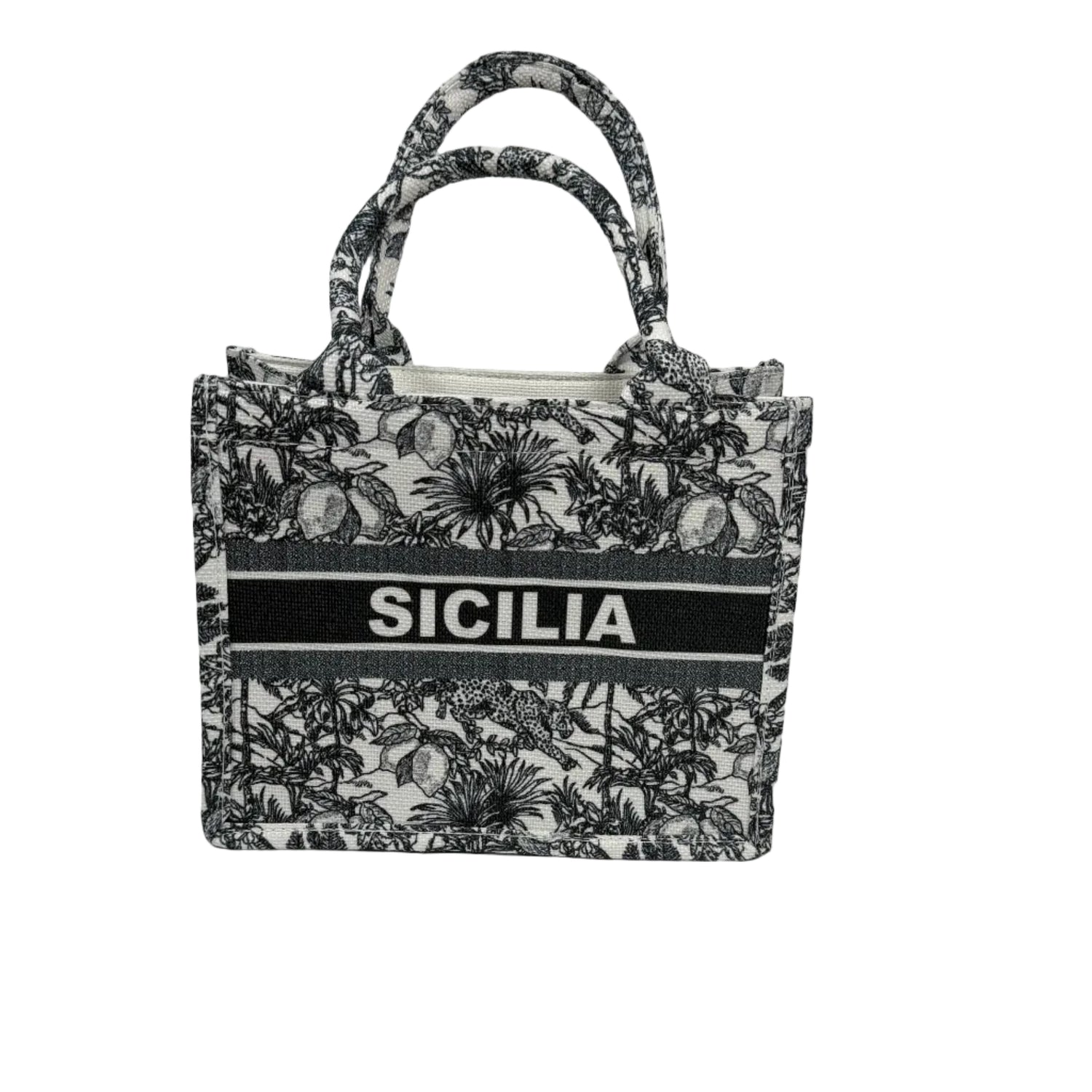 Borsetta Shopper Nero Sicilia