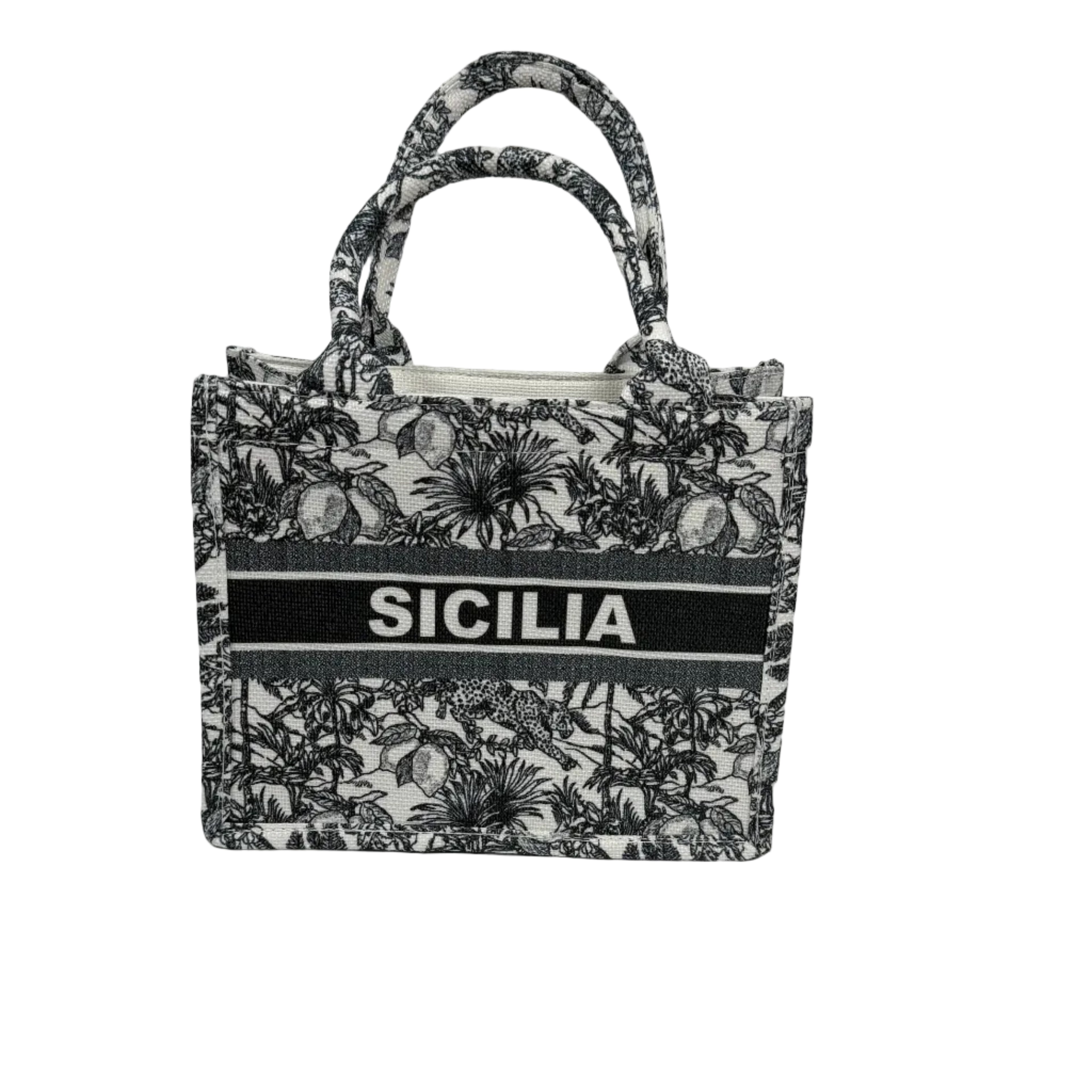 Borsetta Shopper Nero Sicilia