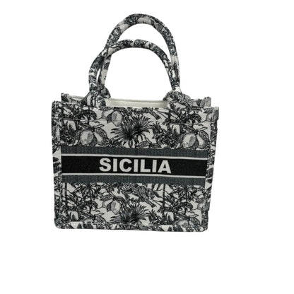 Borsetta Shopper Nero Sicilia