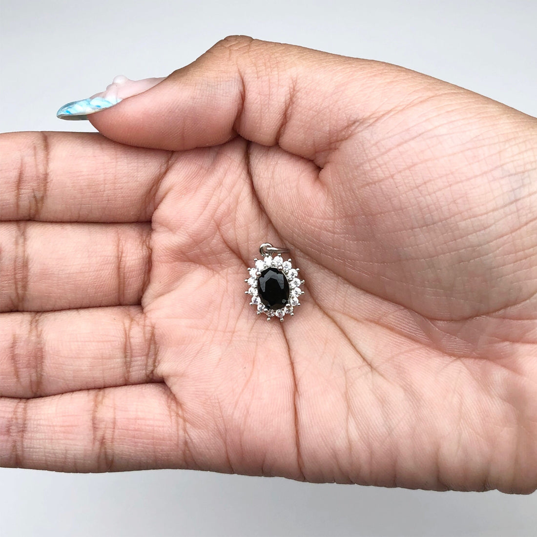 Pavé Black Silver Crystal Star Pendant