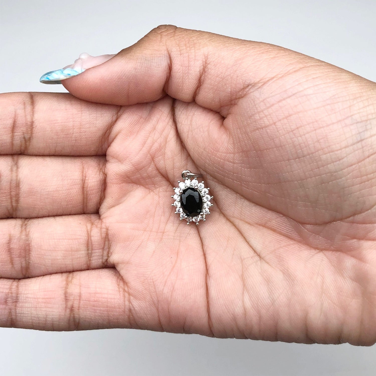 Pavé Black Silver Crystal Star Pendant