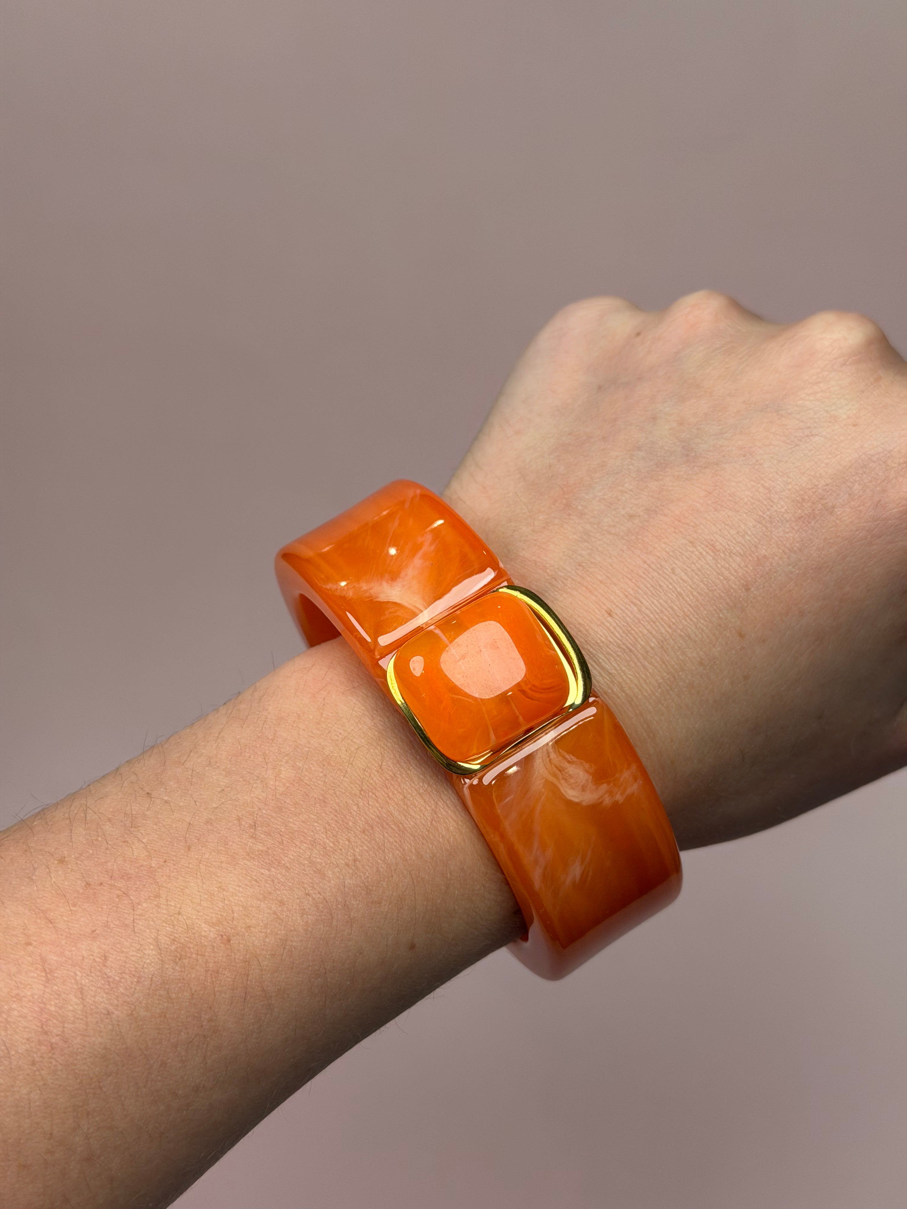 Valentina Fire Red Hinged Bangle
