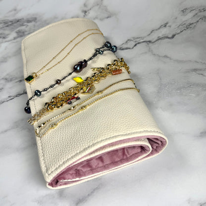 Leather Necklace Travel Organizer - Oriana Lamarca LLC