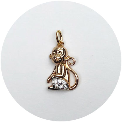 Pavé Monkey Pendant