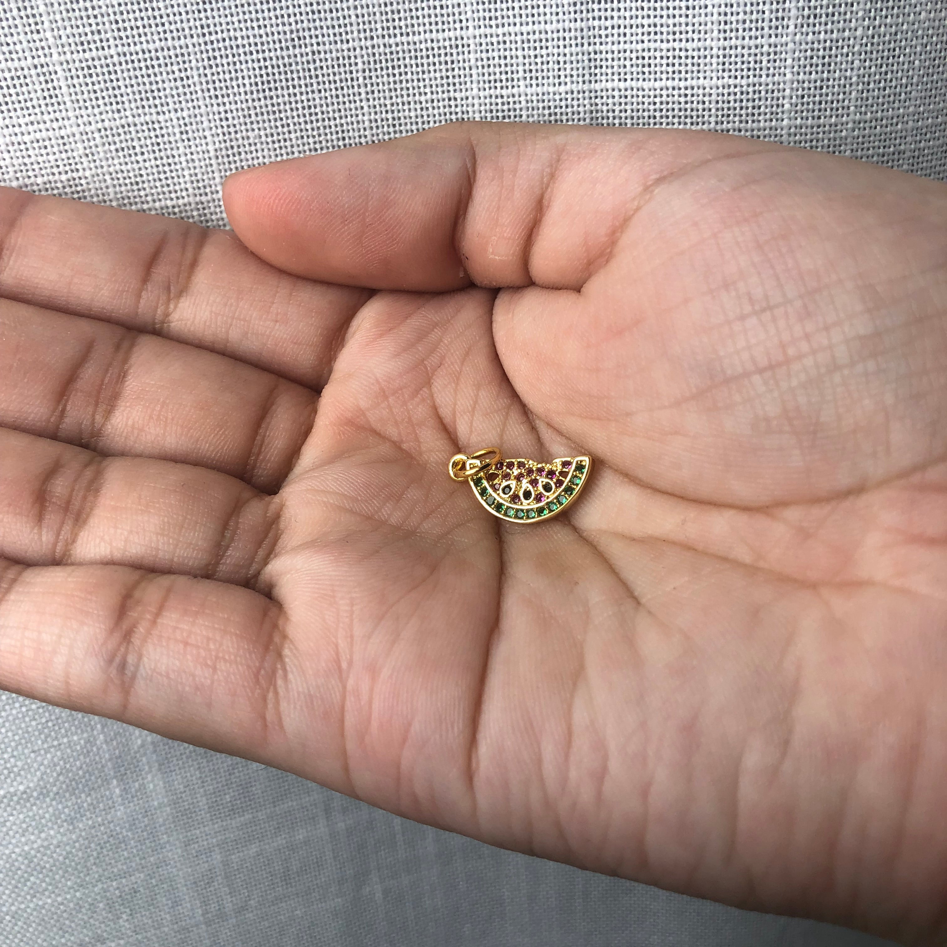 Pavè Watermelon Slice Pendant