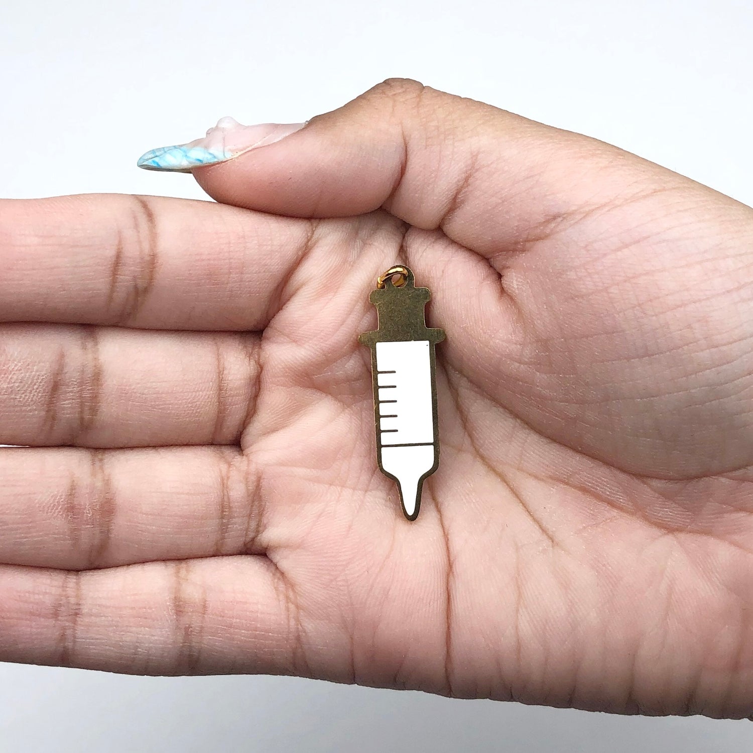 Enamel Syringe Pendant