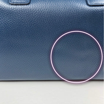 CATERINA DENIM BLUE LEATHER HANDBAG