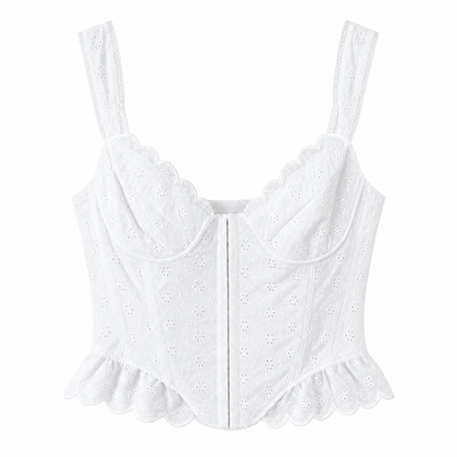 Fiore Eyelet Corset Top