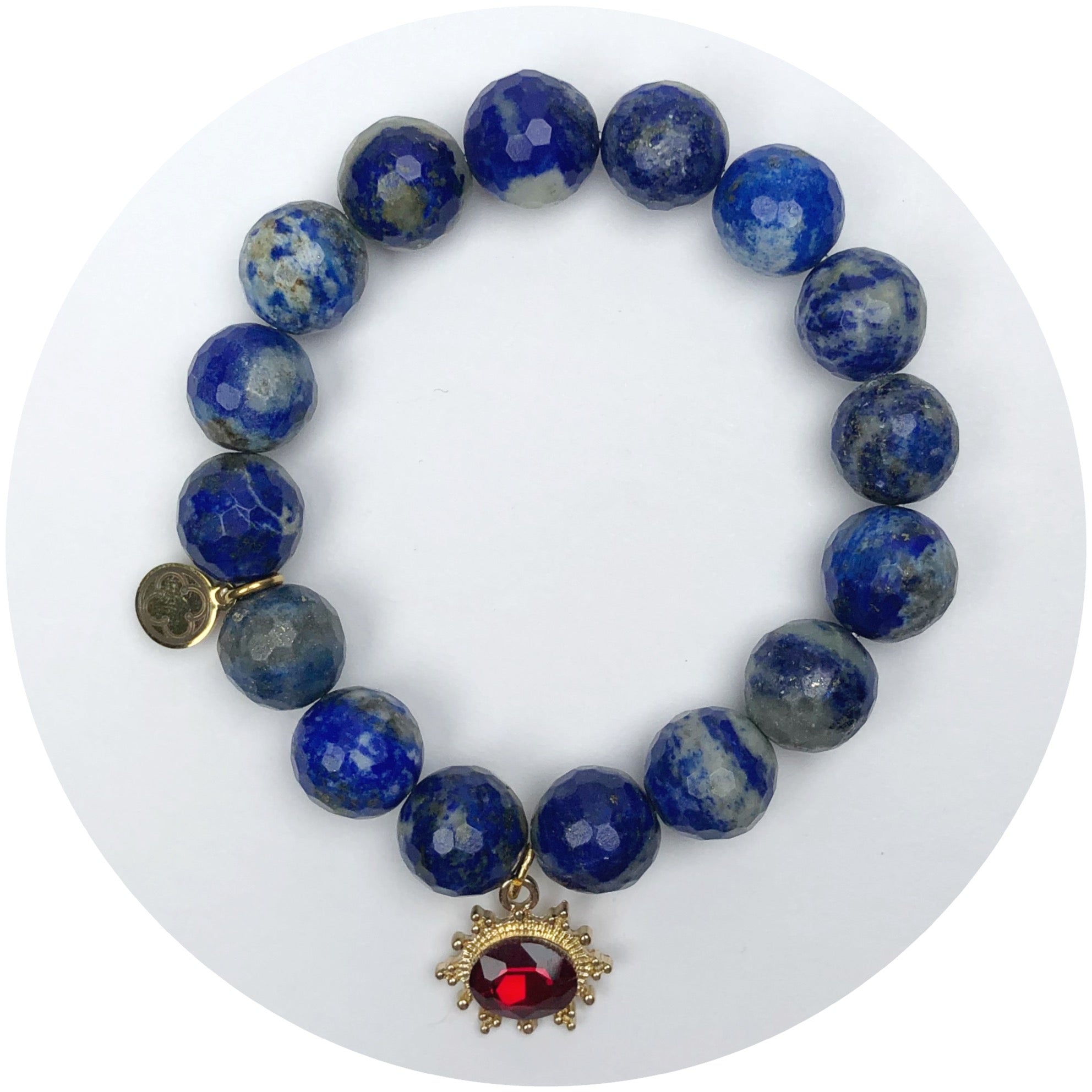 Azul Jasper with Ruby Gem Pendant