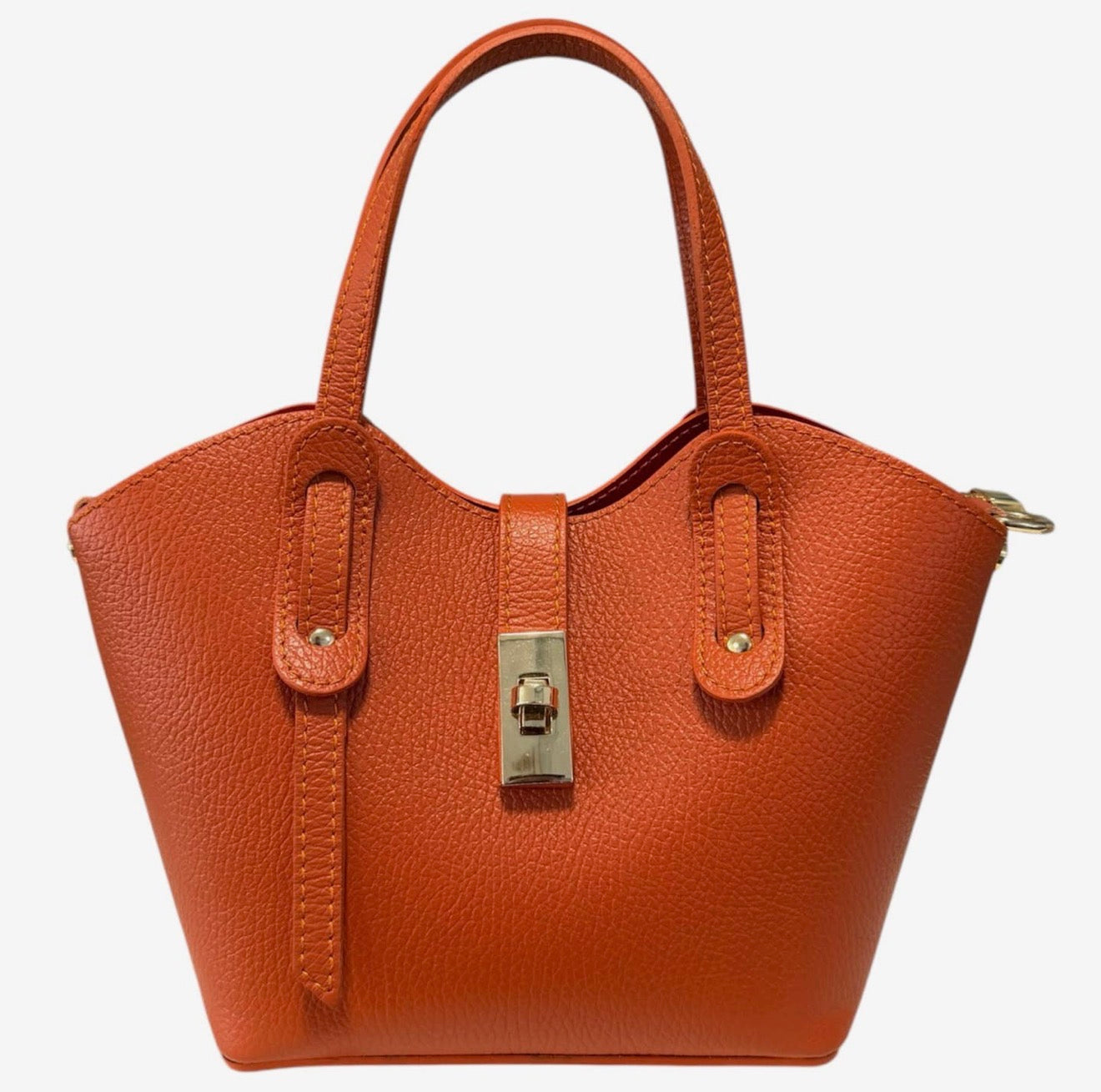 Alessia Arancia Leather Tote