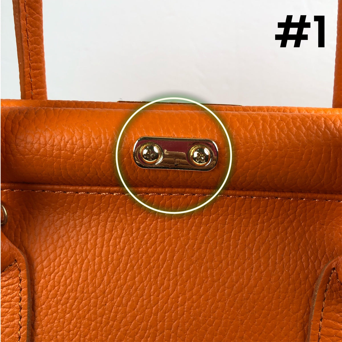 CATERINA ORANGE LEATHER BAG