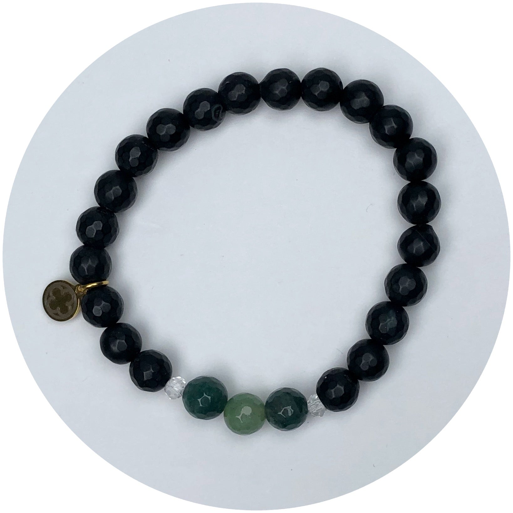 Licorice Jade with Hunter Green Jade Accent