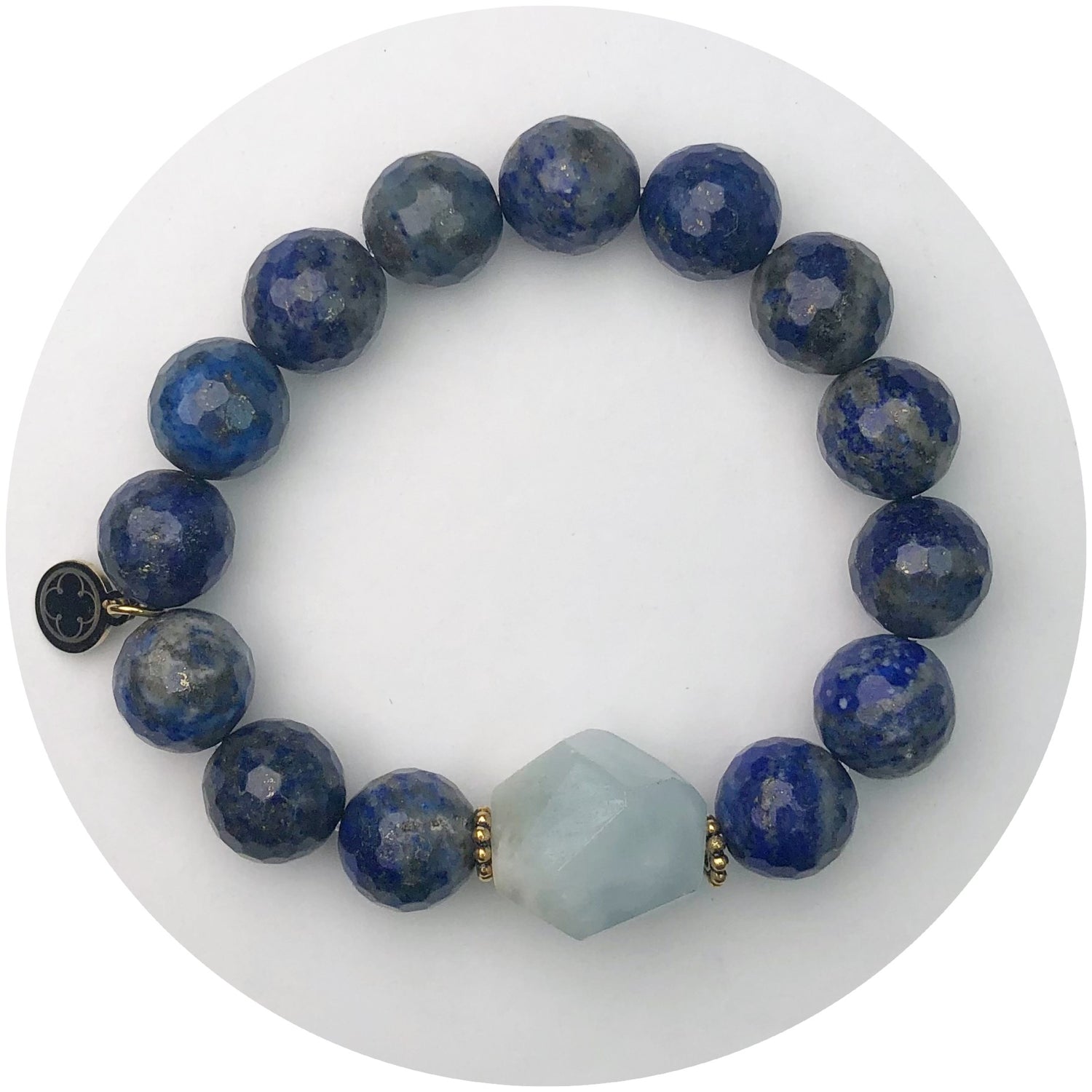 Lapis with Aquamarine Nugget Rock Candy