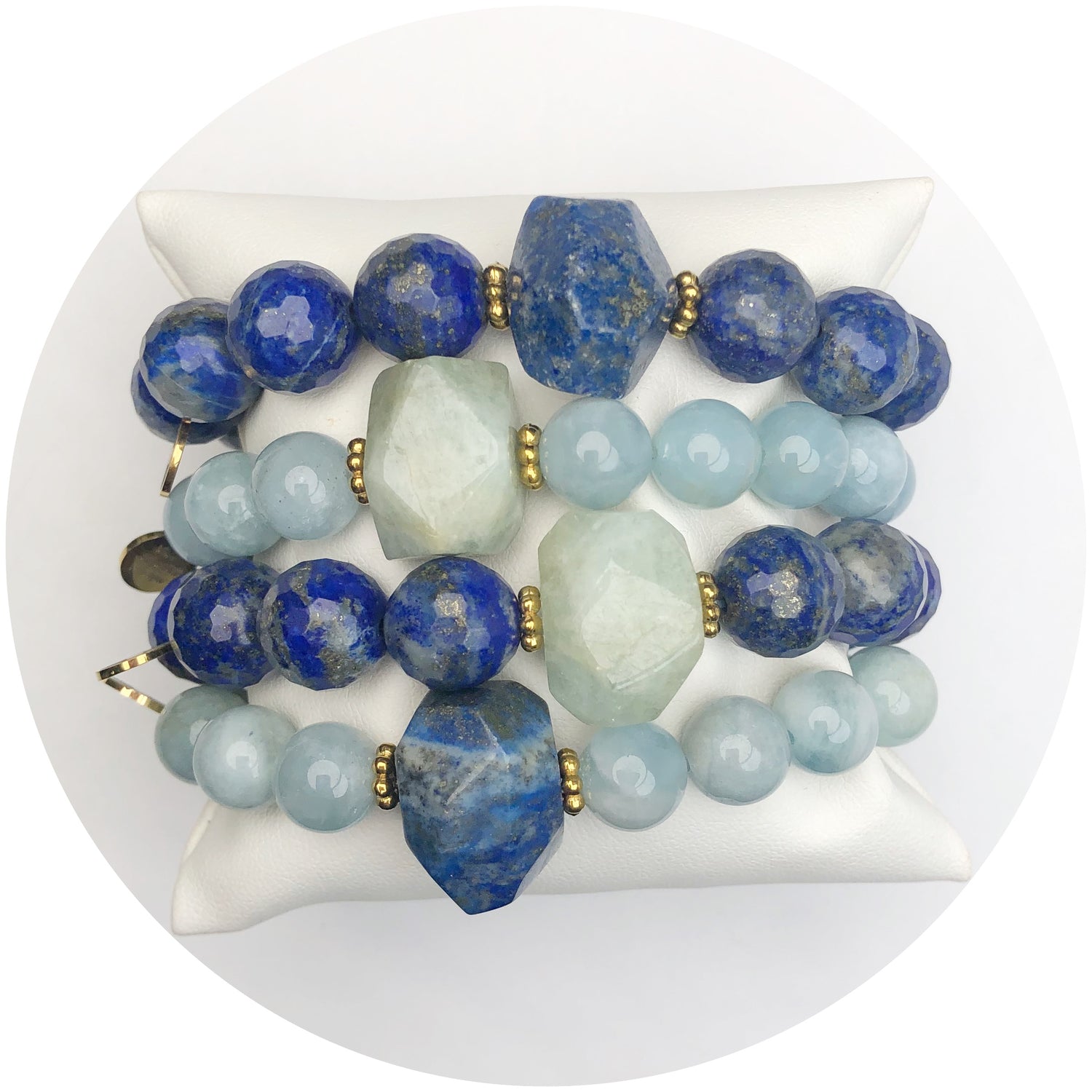 Lapis &amp; Aquamarine Rock Candy Armparty