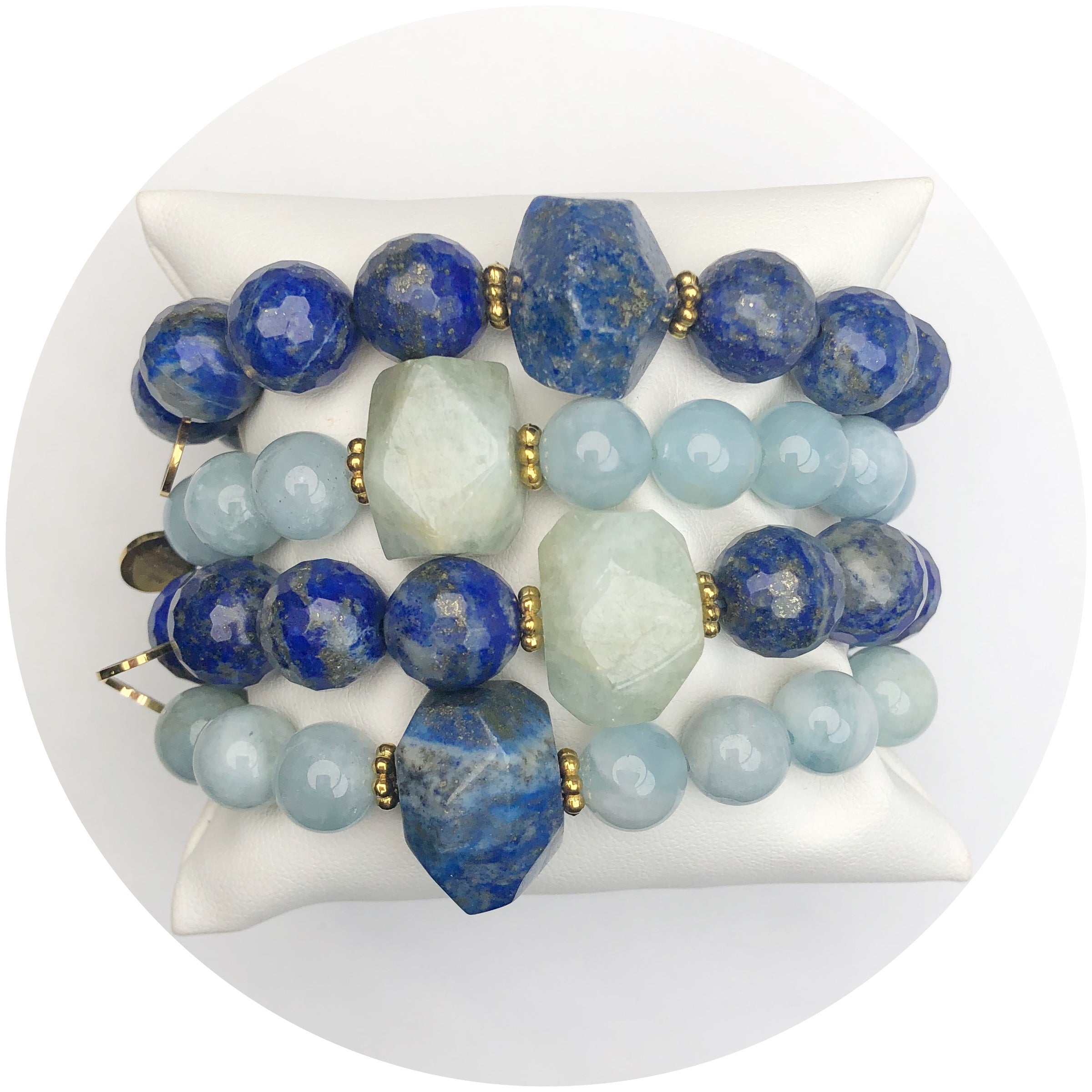 Lapis &amp; Aquamarine Rock Candy Armparty