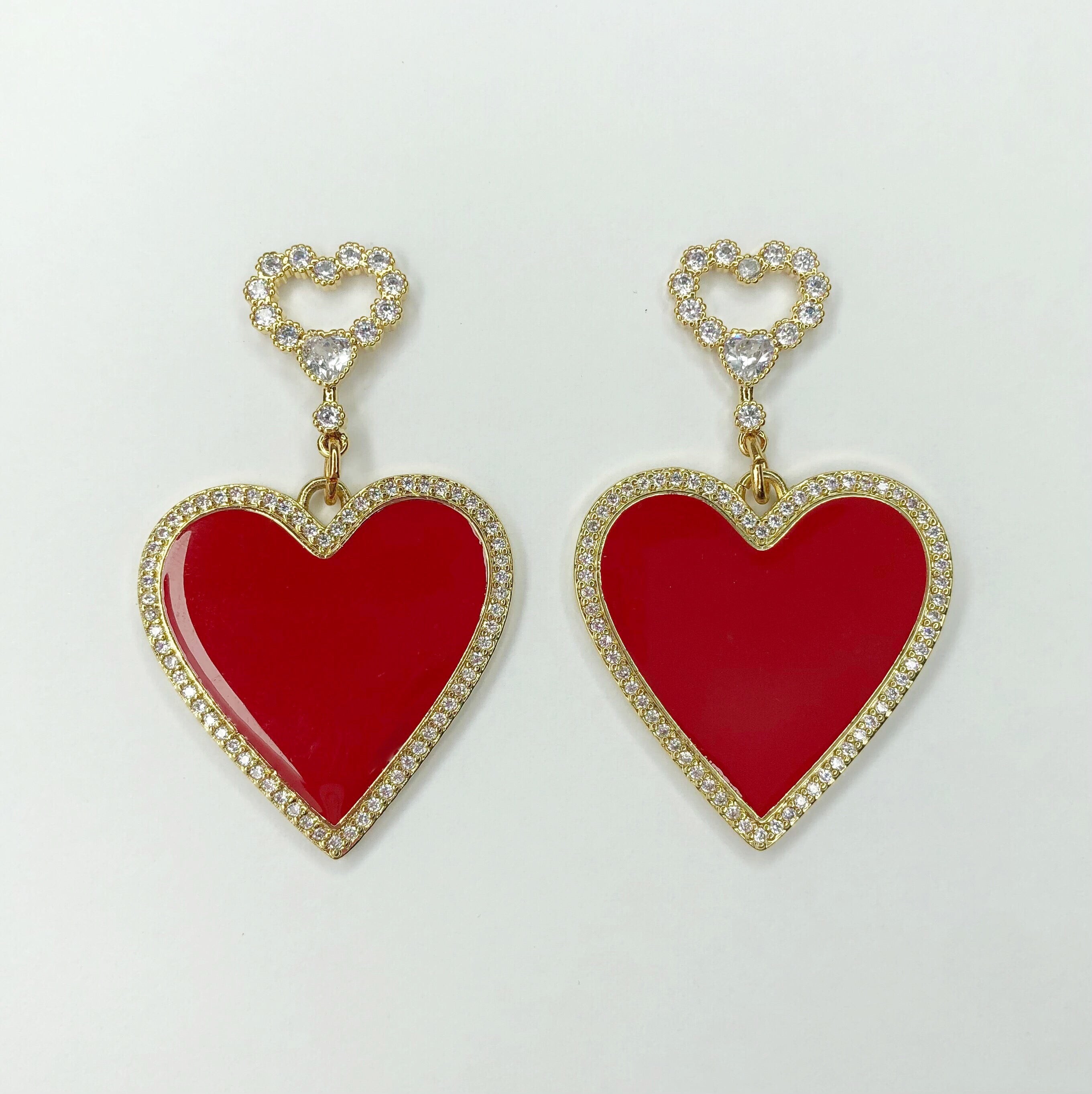 Heather Heart Earring