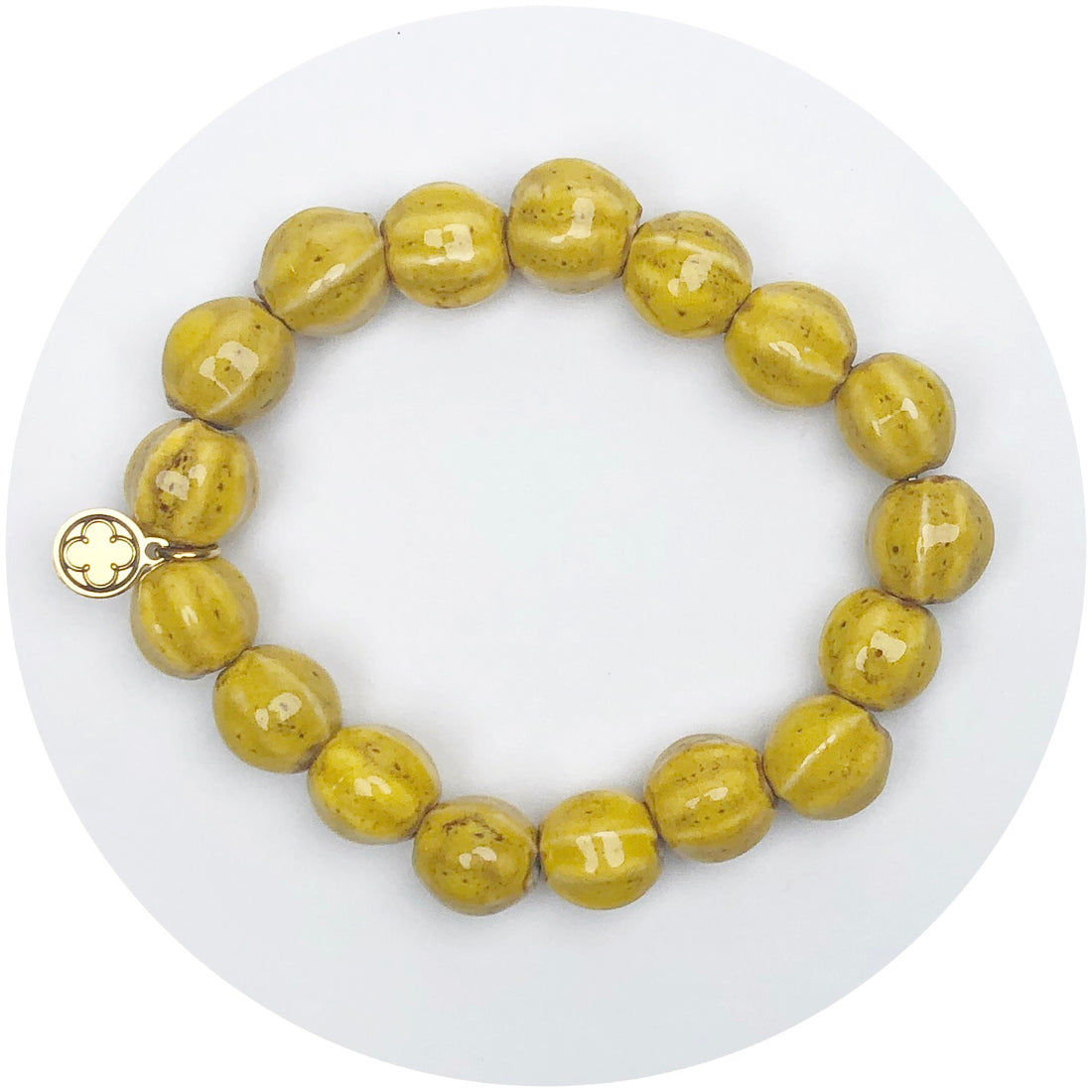 Yellow Ceramic Riccio Beaded Bracelet