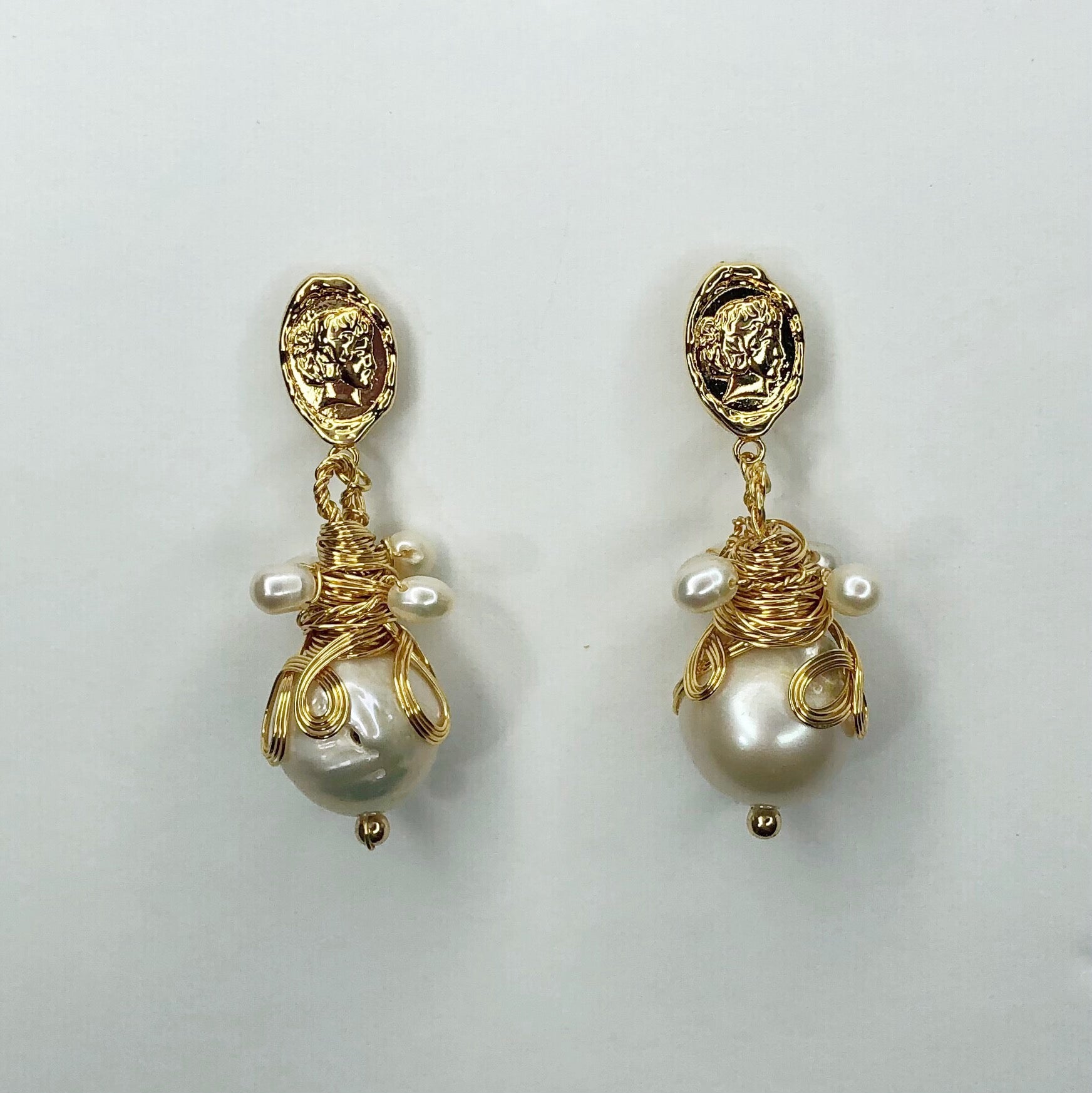 Queen Constance Pearl Drop Earrings