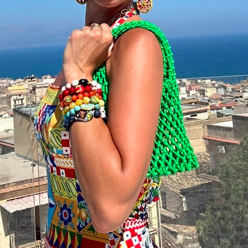 Catie Crochet Green Mini Bag – Oriana Lamarca Designs