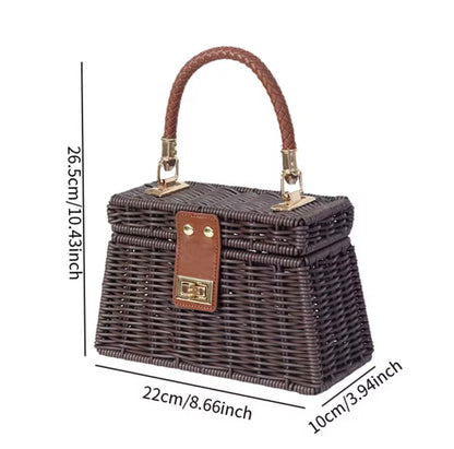 Woven Rattan Bag