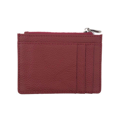 Marsala Leather Zip Wallet