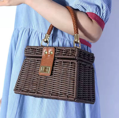 Woven Rattan Bag