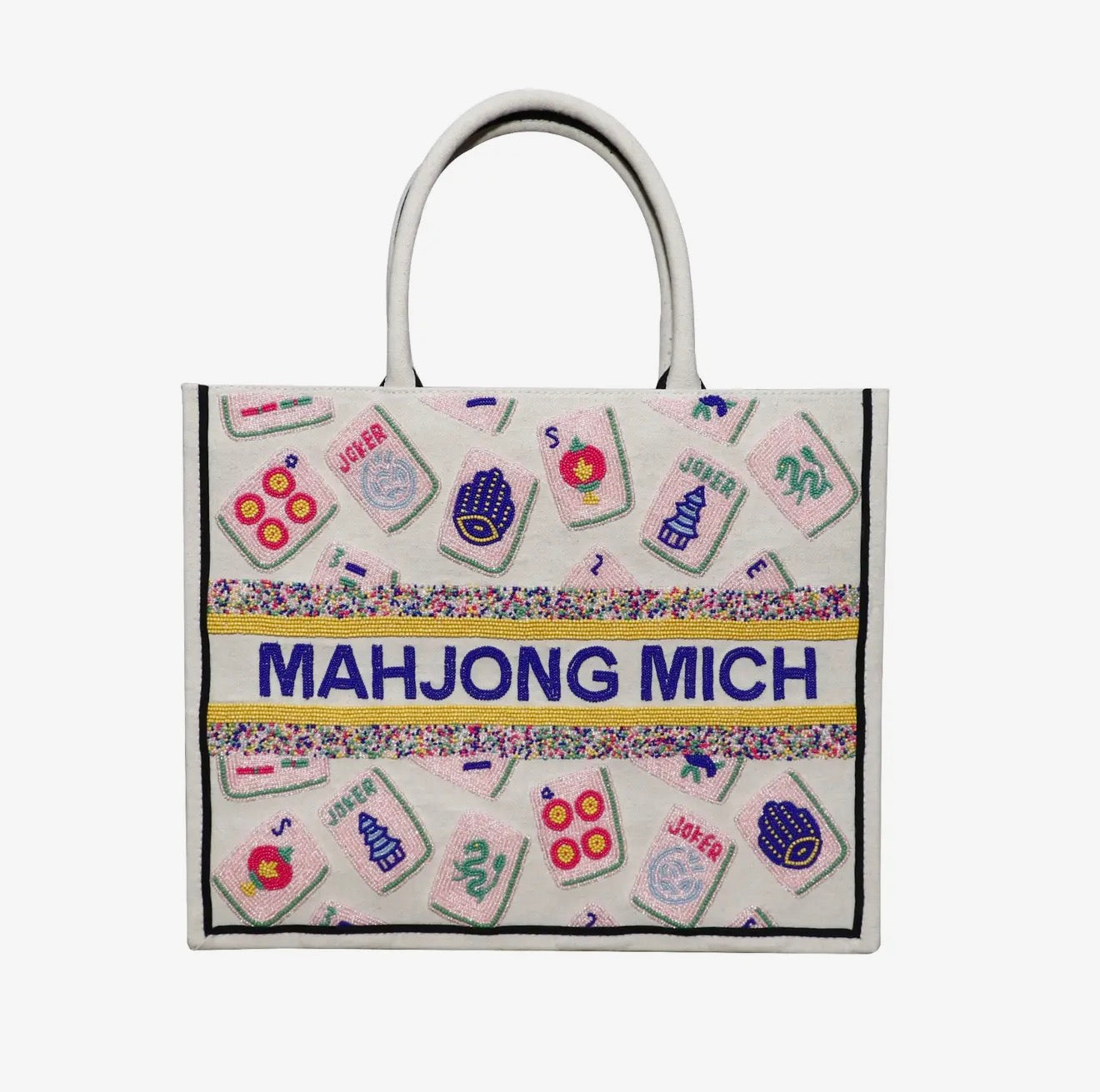 Bianca Beaded Mahjong Bag
