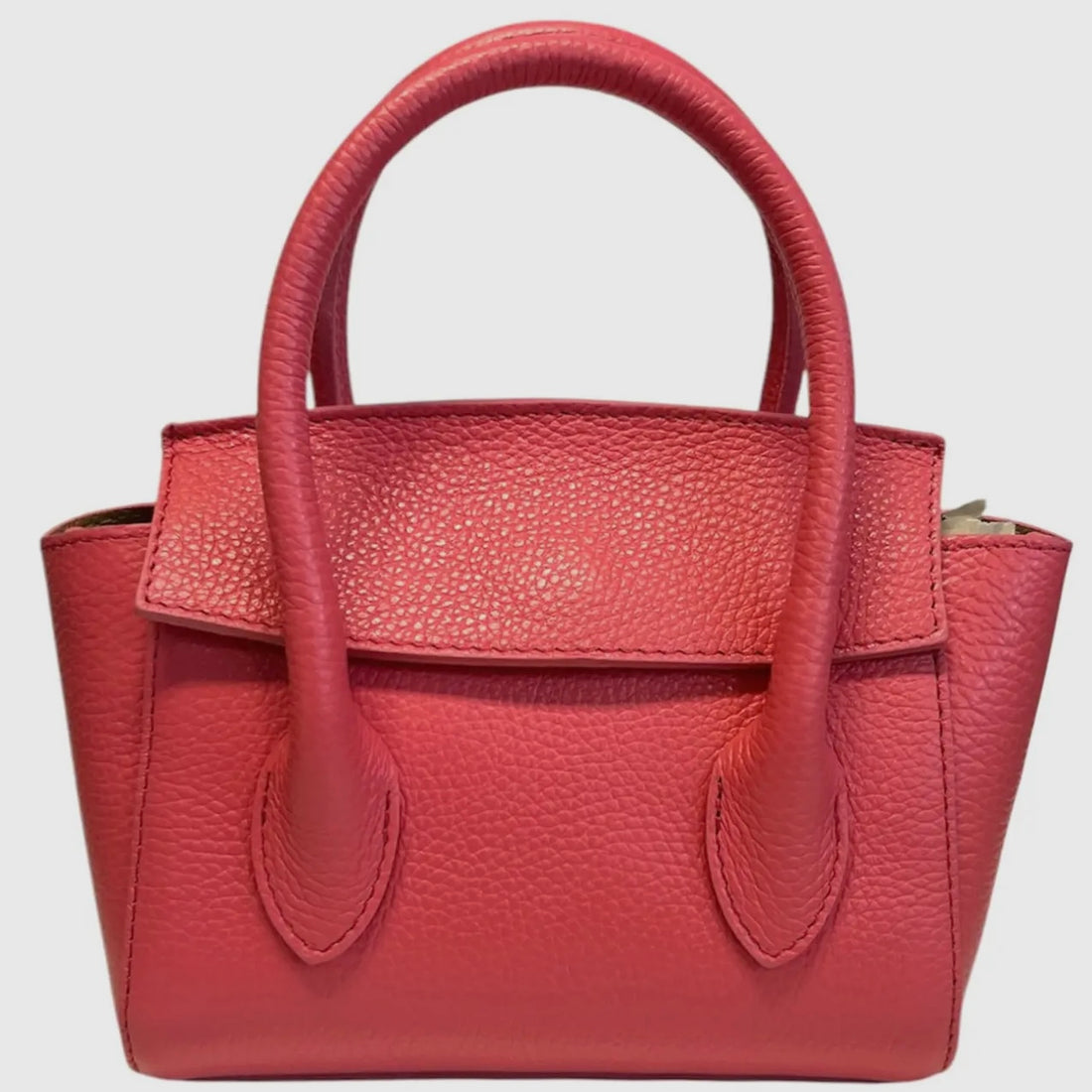 Martina Coral Pink Leather Handbag