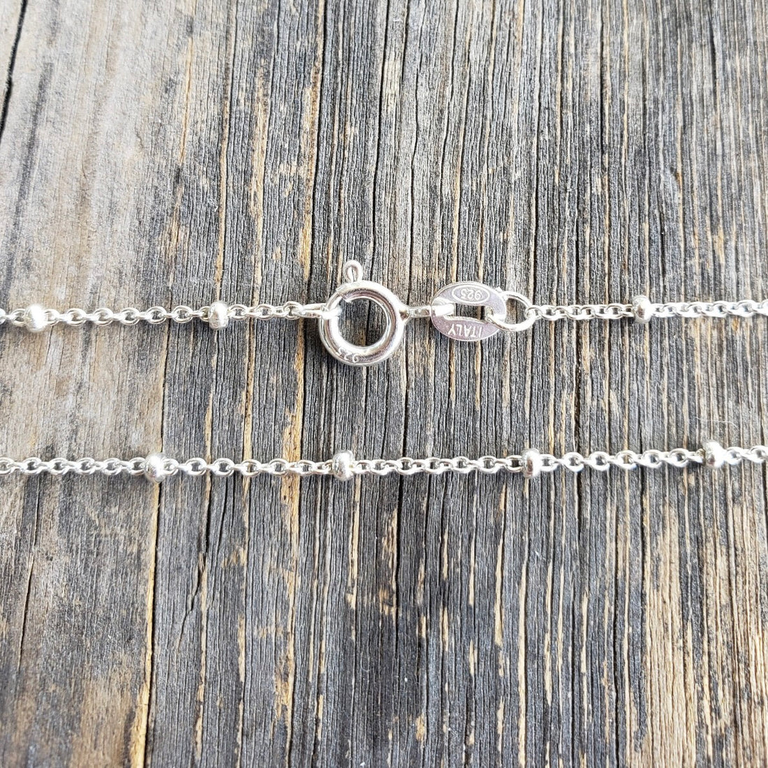 Plain Sterling Silver Satellite Chain