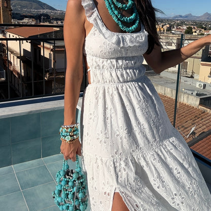Fiore Eyelet Maxi Dress