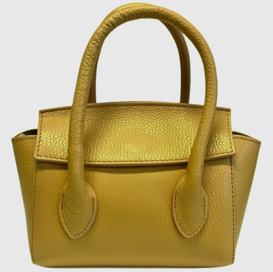 Martina Giallo Leather Handbag