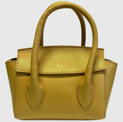 Martina Giallo Leather Handbag