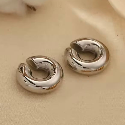 Silver Chunky Ear Cuff