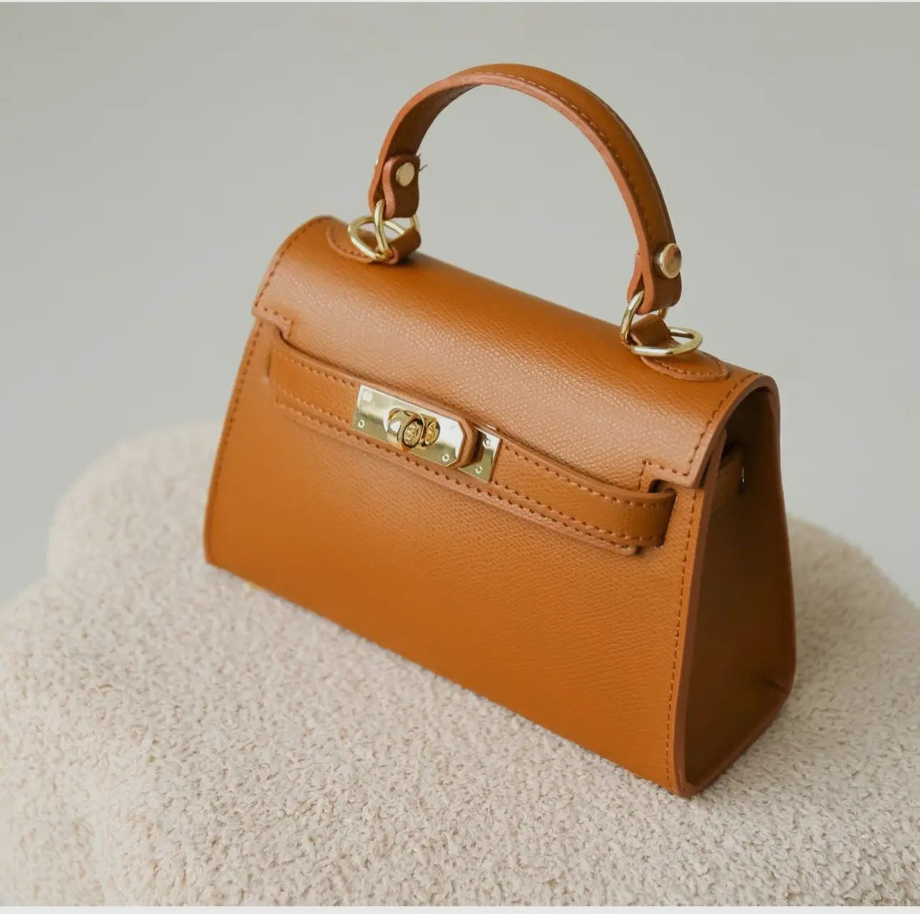 Sophie Light Blue Leather Handbag