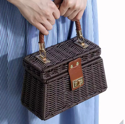 Woven Rattan Bag