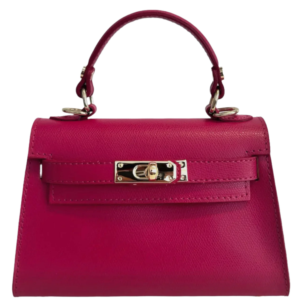 Sophie Magenta Leather Handbag